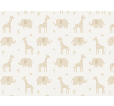 Carta da parati cameretta a righe neutre - TenStickers