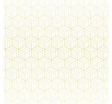 Carta da parati quadrati cubi geometrici oro - TenStickers