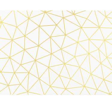 Carta da parati triangoli mosaico geometrico dorato - TenStickers