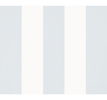Carta da parati cameretta righe blu e bianche - TenStickers