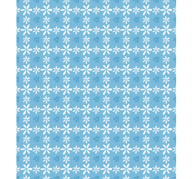 Carta da parati floreale fiori di margherita bianchi - TenStickers