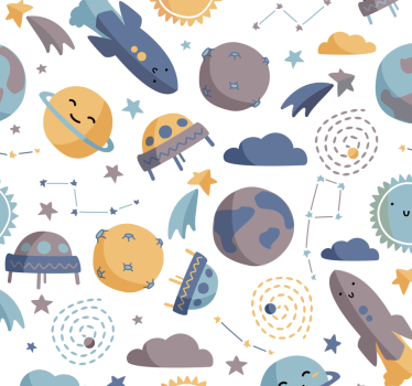 Spazio per bambini carta da parati - TenStickers