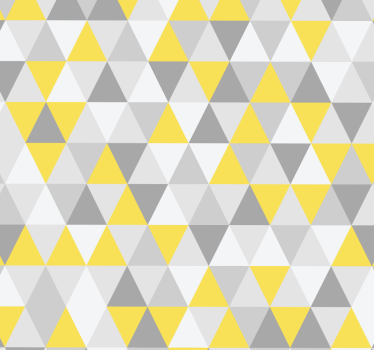 Carta da parati con triangoli gialli e grigi - TenStickers