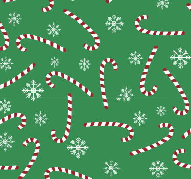 Carta da parati camera da letto Caramelle di natale - TenStickers