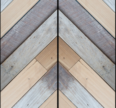 Carta da parati geometrica motivo in legno chevron - TenStickers