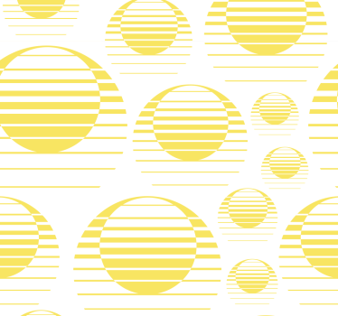 Carta da parati geometrica motivo di cerchi geometrici - TenStickers
