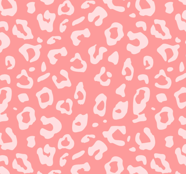 Carta da parati leopardata bianca e rosa - TenStickers