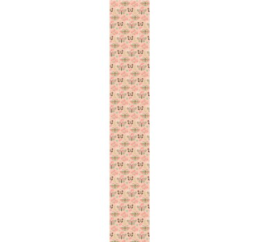 Carta da parati cameretta motivo farfalle rosa - TenStickers