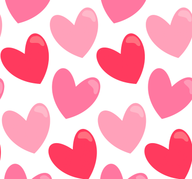 Parati moderni Grandi cuori a forma di - TenStickers