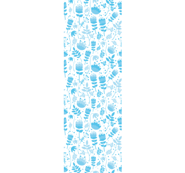 Carta da parati floreale modelli di silhouette floreali - TenStickers