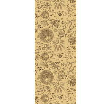 Carta da parati vintage texture schizzi d'epoca - TenStickers
