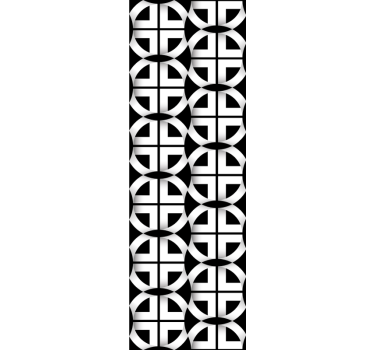 Carta da parati geometrica maglia circolare geometrica - TenStickers