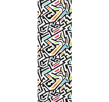 Carta da parati camera ragazzi caos geometrico - TenStickers