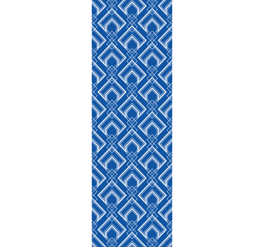 Carta da parati geometrica motivo geometrico blu - TenStickers