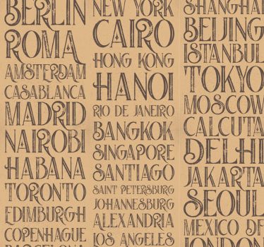 Carta da parati citta' del mondo - TenStickers