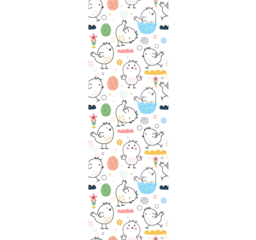 Carta da parati cameretta delizia del modello pulcino - TenStickers
