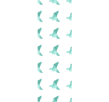 Carta da parati cameretta motivo uccelli origami - TenStickers