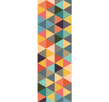 Carta da parati geometrica triangoli colorati - TenStickers