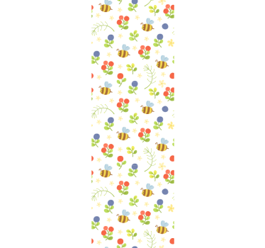 Carta da parati cameretta modello del giardino delle api - TenStickers