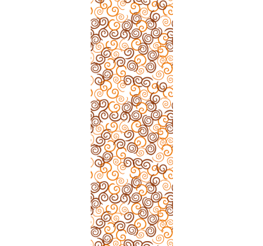 Carta da parati geometrica modello di turbinii a spirale - TenStickers