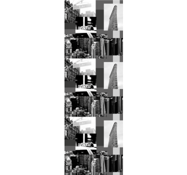 Carta da parati città modello di collage urbano - TenStickers