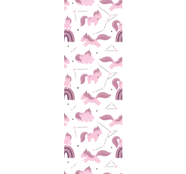 Carta da parati cameretta modello unicorno fantasy - TenStickers
