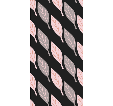 Carta da parati foglie elegante motivo a fogliame - TenStickers