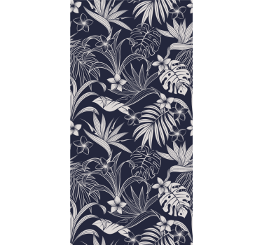 Carta da parati floreale disegno floreale tropicale - TenStickers