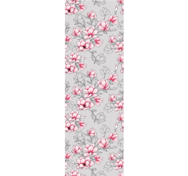 Carta da parati floreale design floreale magnolia - TenStickers