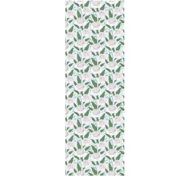 Carta da parati floreale delicato motivo bianco - TenStickers