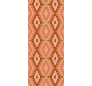 Carta da parati geometrica disegno a forma di diamante - TenStickers