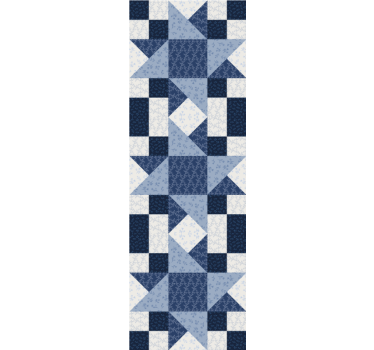 Carta da parati geometrica modello di blocchi blu - TenStickers
