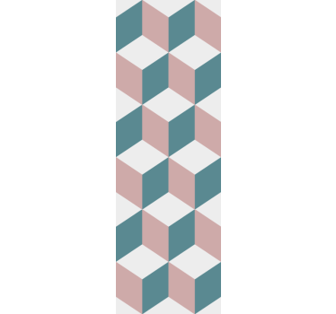 Carta da parati geometrica disposizione del cubo 3d - TenStickers