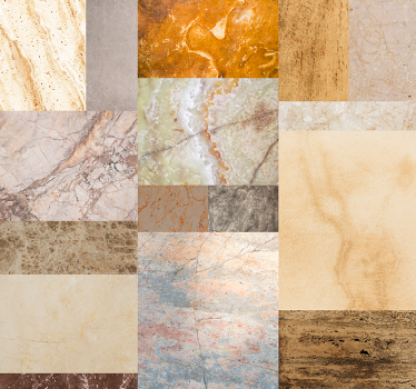 Carta da parati effetto marmo design patchwork - TenStickers