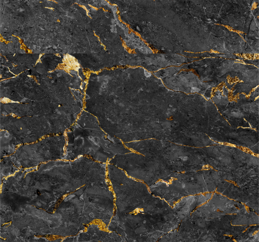 Carta da parati effetto marmo nero oro - TenStickers
