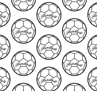Carta da parati camera ragazzi modello di pallamano - TenStickers