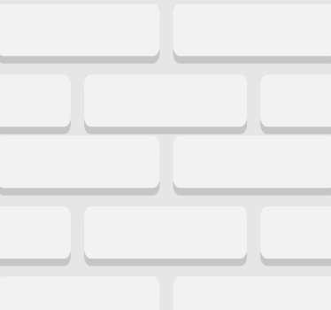 Carta da parati soggiorno mattoni bianchi realistici - TenStickers