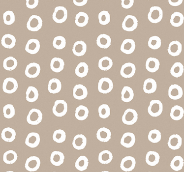 Carta parati geometrica bolle bianche - TenStickers