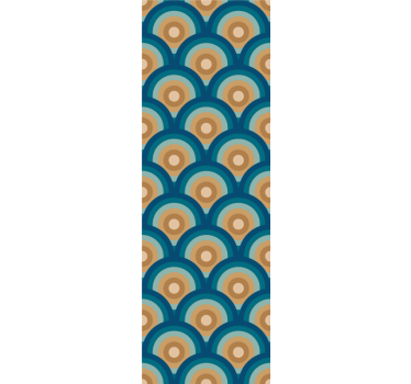 Carta da parati con strutture circolati - TenStickers
