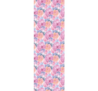 Carta da parati stile floreale colorato - TenStickers