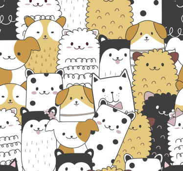 Carta da parati bambini modello di animali carini - TenStickers