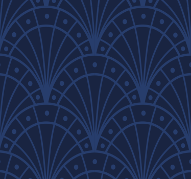 Carta da parati ingresso art déco blu navy - TenStickers