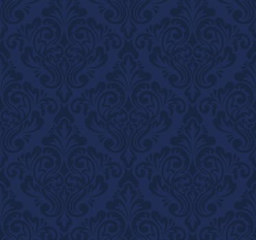 Carta da parati soggiorno damasco blu navy - TenStickers
