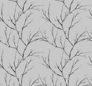 Carta da parati testata letto begli alberi grigi - TenStickers