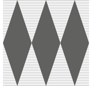 Carta da parati geometrica motivo a rombi grigi - TenStickers