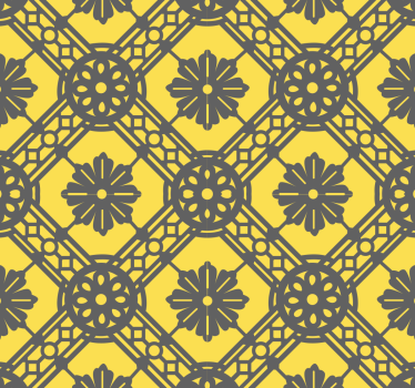 Carta da parati geometrica accento con motivi geometrici - TenStickers