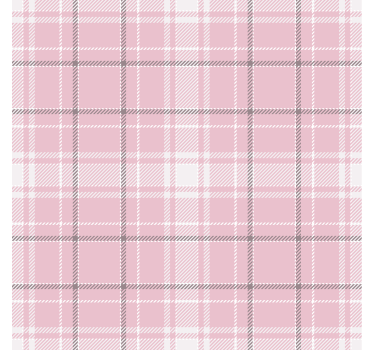 Carta da parati quadrati motivo scozzese rosa e grigio - TenStickers