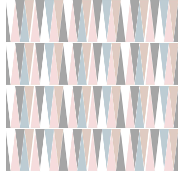 Carta da parati moderna triangoli scandinavi - TenStickers