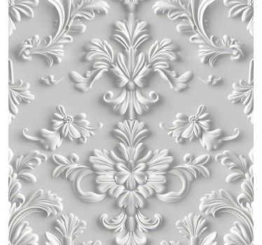 Carta da parati barocco effetto 3d - TenStickers