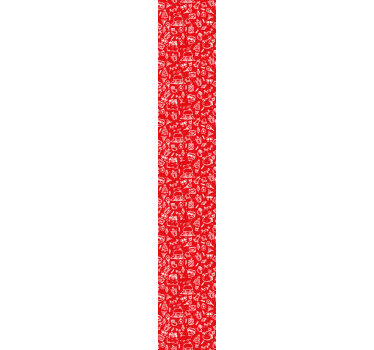 Carta da parati natura motivo floreale rosso - TenStickers